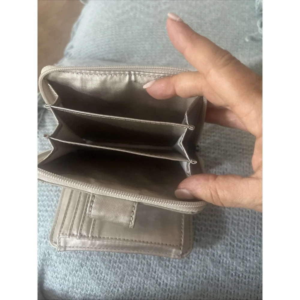 Silver Kipling Wallet- Shiny Chic Versatile